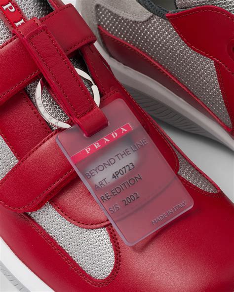 Rot Prada America’s Cup Original Sneaker 